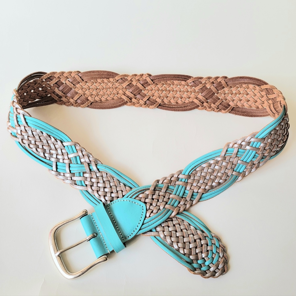 Linea Pelle Women's Large Macramé Belt